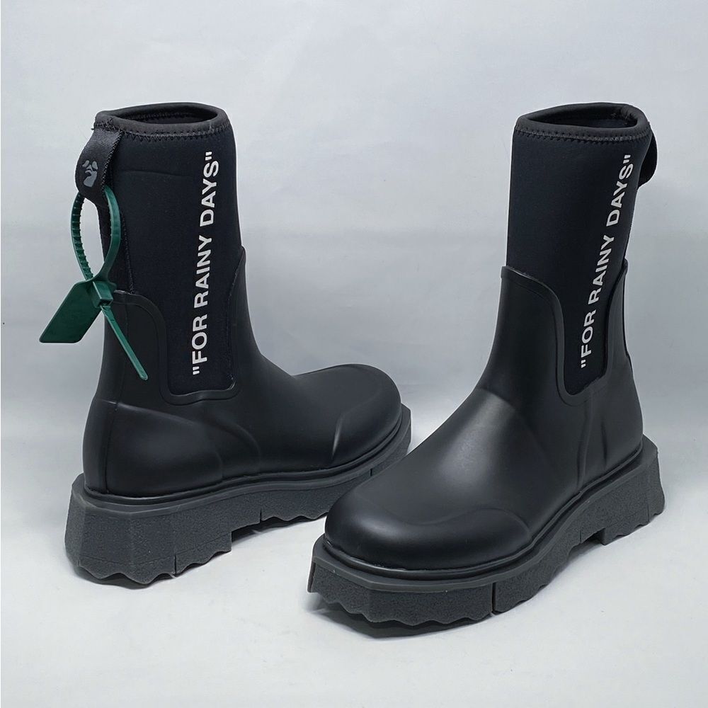 Off-White Sponge Rubber Rain Boots size 40